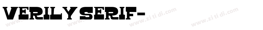 Verily serif字体转换